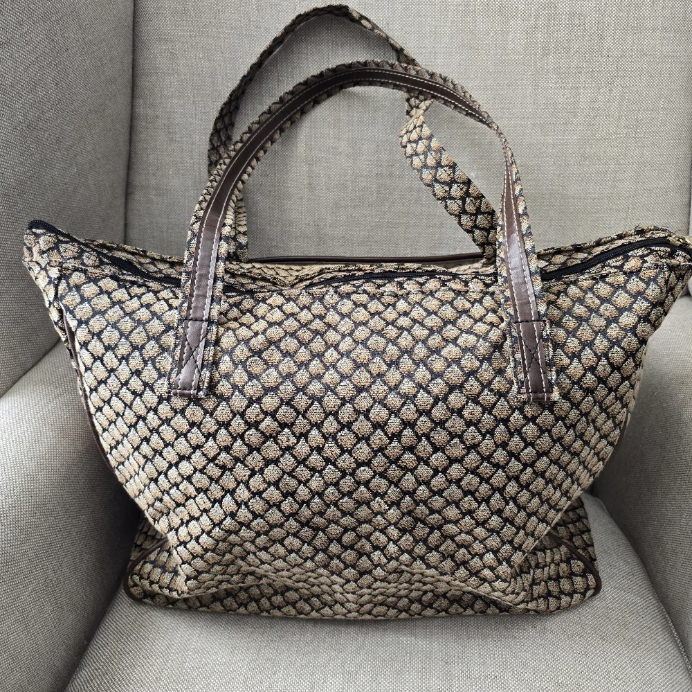 Vintage DVF Tapestry Weekender Tote Bag - Picture 4 of 9